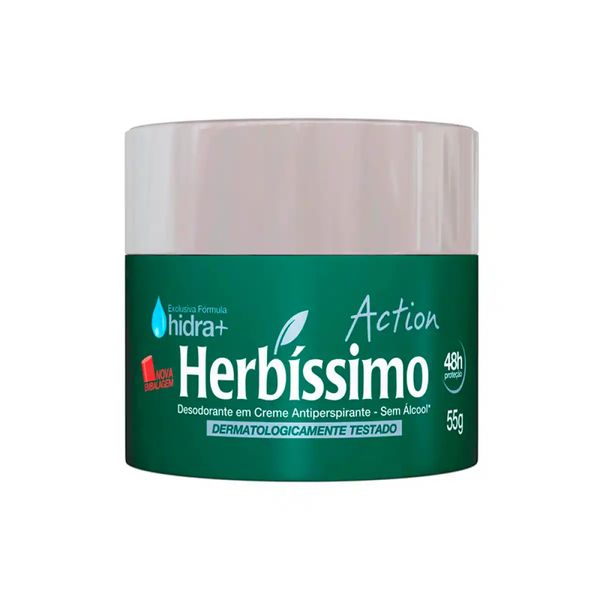 Desodorante Creme Action Herbíssimo 55G