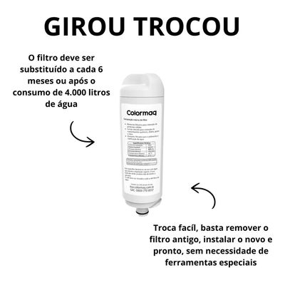 Filtro Refil Purificador Colormaq Acqua - Original