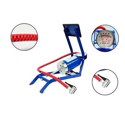 Bomba de Ar com Pedal Alta Pressão Pneu Bola Colchão