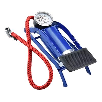 Bomba de Ar com Pedal Alta Pressão Pneu Bola Colchão