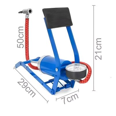 Bomba de Ar com Pedal Alta Pressão Pneu Bola Colchão