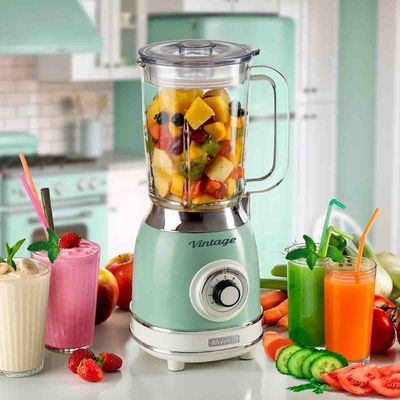 LIQUIDIFICADOR ARIETE VINTAGE COPO DE VIDRO 1,5L 1000W VERDE 220V 00C058304ARBR
