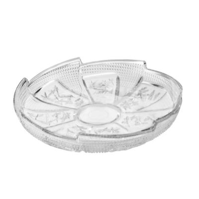 Fruteira de Mesa em Vidro Cristal 28cm Centro de Mesa