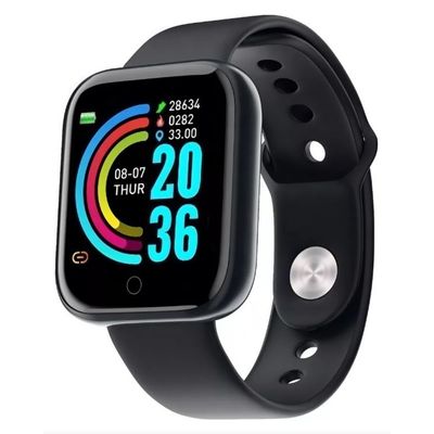 Smartwatch D20S - Monitor de Saúde, Tela HD, e Pulseira DS Preto