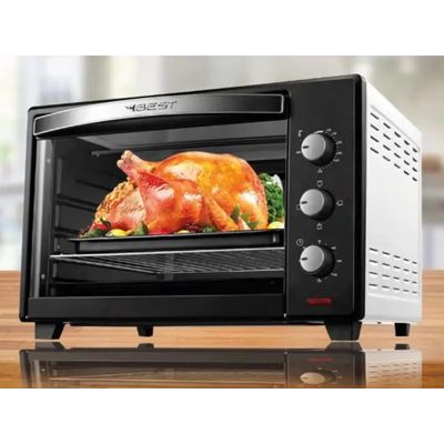 Forno de Bancada Elétrico Best Forno 66 Litros 127v  Preto/Branco