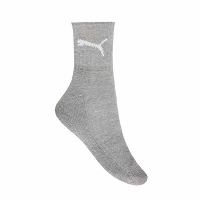 Kit 24 Pares de Meia Puma Esportiva Cano Médio Masculino - Mescla 39-43 / Branco e Preto