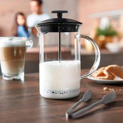 Cafeteira Francesa 600 Ml Em Vidro E Tampa De Plástico Preta Lyor