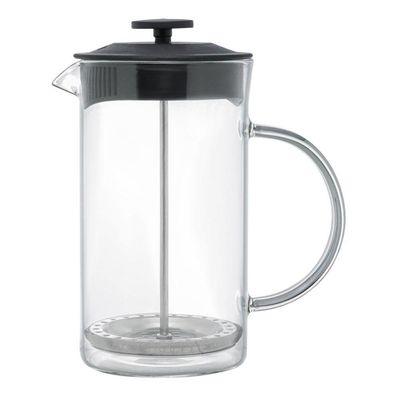Cafeteira Francesa 600 Ml Em Vidro E Tampa De Plástico Preta Lyor
