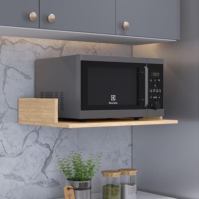 Suporte Suspenso Para Micro-ondas Forno 60x40 cm Class L03 Amadeirado - Lyam