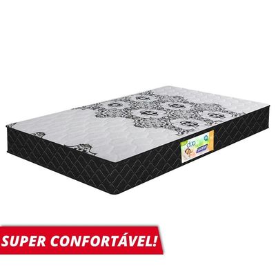 Colchão de Espuma D33 Solteiro 0,88m Duo Balance Gazin Preto