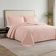 Kit Cobre Leito Colcha Charlote Solteiro 2 Peças Dupla Face Liso Classic - Rose - 100% Poliéster