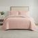 Kit Cobre Leito Colcha Charlote Solteiro 2 Peças Dupla Face Liso Classic - Rose - 100% Poliéster