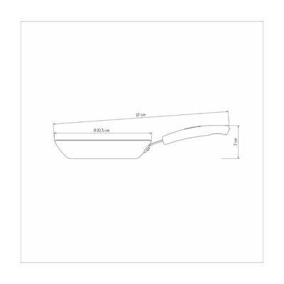 Frigideira Tramontina Sicilia Antiaderente Avelã 20cm 0,95 L