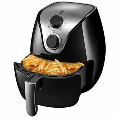 Fritadeira AirFryer Multilaser familia 4litros original CE021 127v Preto