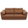 Sofá Retrátil Para Sala de Estar 3 Lugares 250cm Riza S03 Couro Soft Mel - Lyam Decor