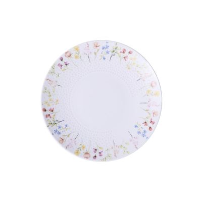 Prato Sobremesa Tramontina Artemis em Porcelana Decorada 21 cm