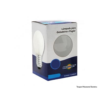 Lampada Geladeira/Fogao Leitosa 40Wx127V E27 8719 c/10pcs