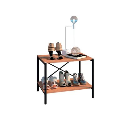 Sapateira Industrial Multiuso Basilico 2 Prateleiras Preto/Demolição G79 - Gran Belo