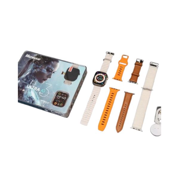 Smartwatch Ultra 3 AI 5G AMOLED 2GB/16GB c/ Chip, GPS e WiFi Dourado
