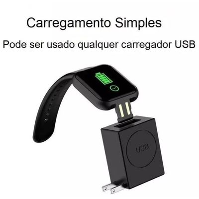 Smartwatch D20S - Monitor de Saúde, Tela HD, e Pulseira DS Rosa