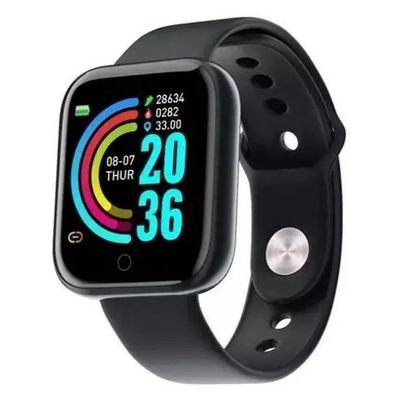 Smartwatch D20S - Monitor de Saúde, Tela HD, e Pulseira DS Rosa