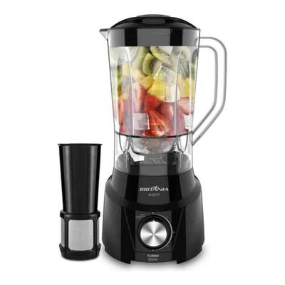 Liquidificador Portátil Britânia Turbo 2.6L Preto 110V Blq970