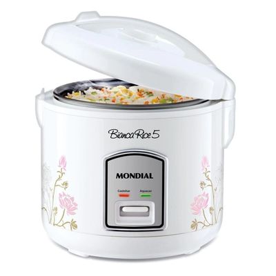 Panela Elétrica De Arroz Mondial 400w 5 Xícaras 127v Branca Npe05