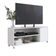 Rack com 1 Porta e Nichos para Televisor 55 polegadas B57 Branco Emovell