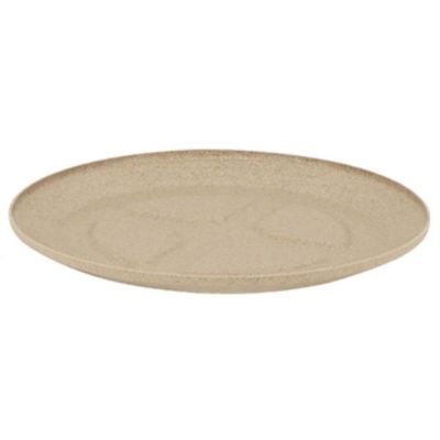 Vaso com Prato para Plantas Tramontina Indi 22cm Polietileno Concreto Areia Suculenta Bonsai Flores