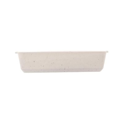 Refratário em cerâmica Wolff Mist 35x22x7cm branco matte