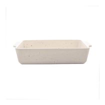 Refratário em cerâmica Wolff Mist 35x22x7cm branco matte