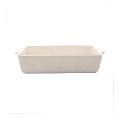 Refratário em cerâmica Wolff Mist 35x22x7cm branco matte
