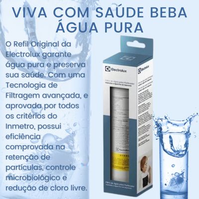 Filtro/Refil Original de Água para Purificador Electrolux PE11B/PE11X/PC41B/PC41X/PH41B/PH41X