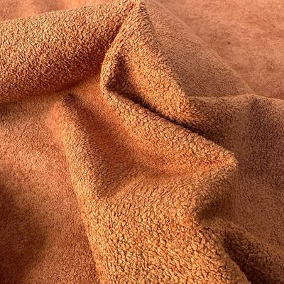 Tecido Rústico Bouclê Terracota Para Poltrona Puff Cabeceira Estofados Decoração T02 Metro - Lyam