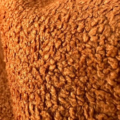 Tecido Rústico Bouclê Terracota Para Poltrona Puff Cabeceira Estofados Decoração T02 Metro - Lyam