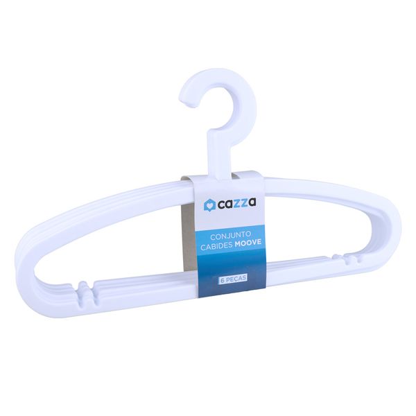 Cj cabides 6 pçs plástico Native CV244810 Cazza