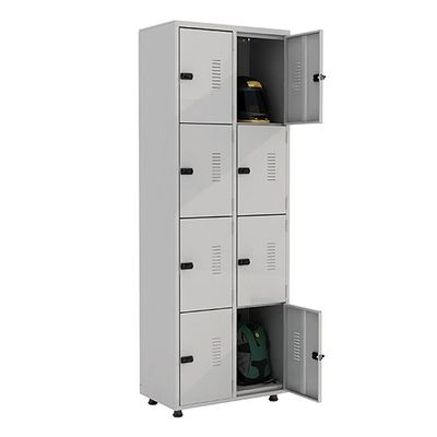 Armário Roupeiro Aço 4 Portas Guarda Volume Ea701 Azul