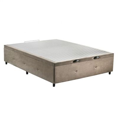 Base para Cama Box Casal com Baú 1400 S. Design Marrom