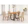 Conjunto Ibiza Com 4 Cadeiras E Base Goiás Bm Tubulares Cinamomo-linho 303