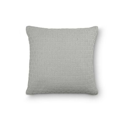 Capa De Almofada Decorativa Tricot Golden Com Zíper Prata