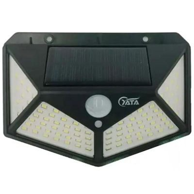 Kit 3 Luminária Solar Parede 100 Led Sensor Iluminaçao Boa