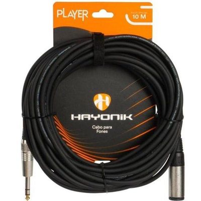 Cabo Extensor Player P10 10m Preto Hayonik