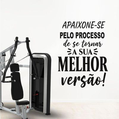 Adesivo Parede Motivacional Apaixone-se Pelo Processo 45x60cm Cor Preto