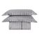 Kit Colcha Matelassê Percal 300 fios Basic Queen 07 Peças 100% Poliéster - Cinza Leaves