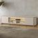 Rack Para Sala de Estar TV 85 Pol Com LED Elysia L05 Off White Fosco - Lyam Decor
