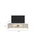 Rack Para Sala de Estar TV 85 Pol Com LED Elysia L05 Off White Fosco - Lyam Decor