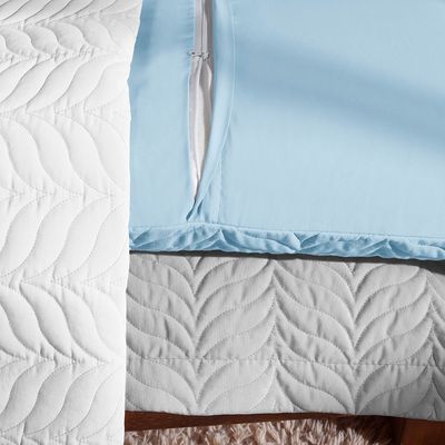 Porta Travesseiro Avulso 70cm x 50cm Com Debrum 1 Peça Paris Matelado  Percal 150 Fios 100% Algodão - Azul Motorista