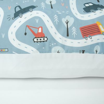 Fronha Capa Para Travesseiro Fofuxão Print Zíper Trânsito