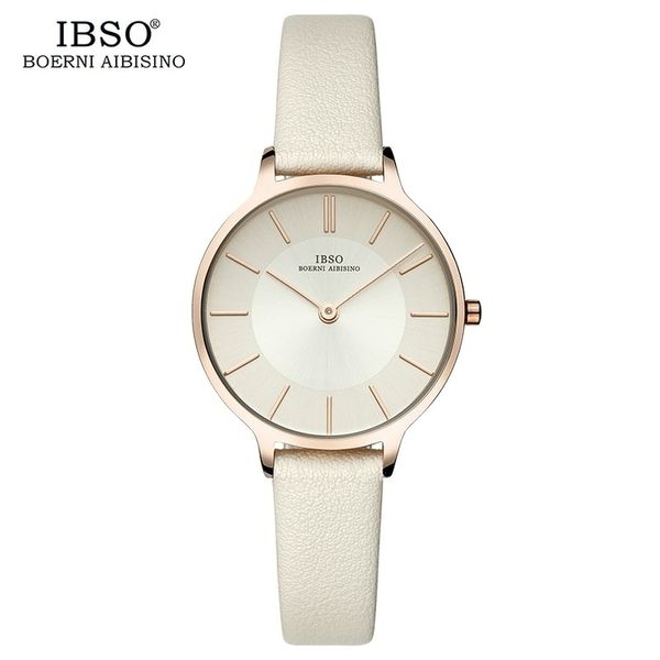 Relógio de Quartzo Feminino IBSO 6608 À Prova D'Água 40 / Bege