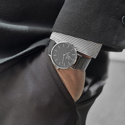 Relógio Masculino De Pulso Analógico New Port 40mm Preto